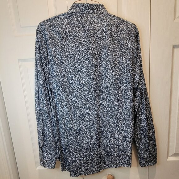 PERRY ELLIS FLORAL SHIRT SZ L MEN'S - Picture 7 of 13